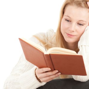 Mom reading a book