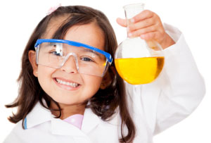 Girl scientist